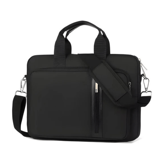 CarryQuest® - Avoir - Schouderhandtas voor 17 - 17.3 inch Laptops - Hoogwaardig polyester - ZwartCarryQuestsimple