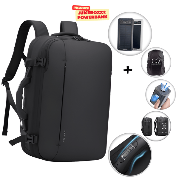 CarryQuest® - B-Pro Vacuum Rugzak - incl. Powerbank JuiceBoxx® en Draadloze Pomp