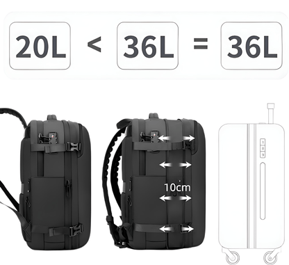 CarryQuest® - B-Pro Vacuum Rugzak - incl. Powerbank JuiceBoxx® en Draadloze Pomp