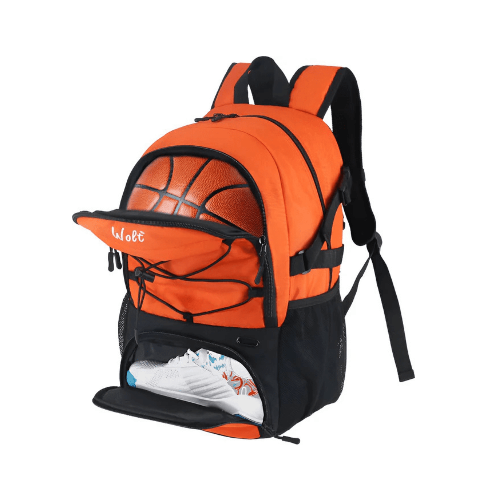 CarryQuest® - Basketbal Voetbal Rugzak - Waterbestendig - OranjeCarryQuestsimple