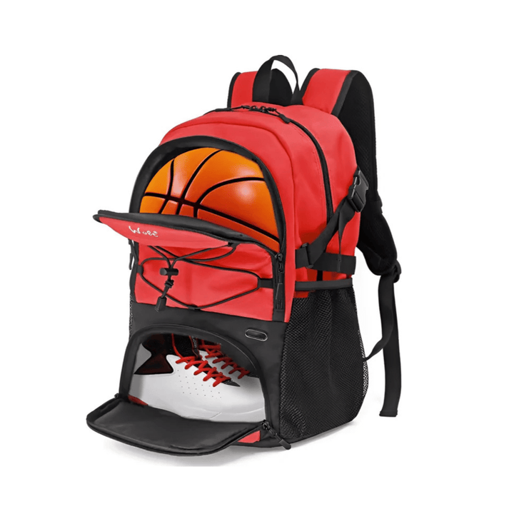 CarryQuest® - Basketbal Voetbal Rugzak - Waterbestendig - Rood