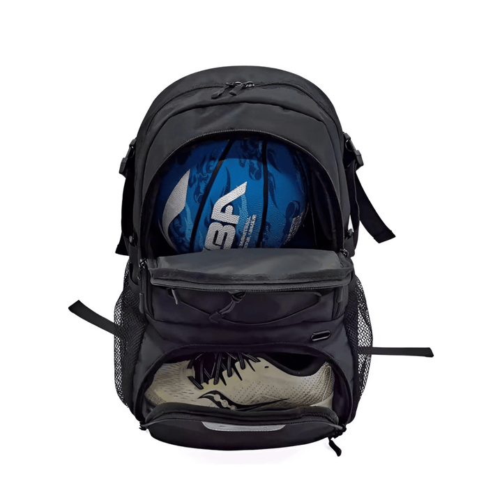 CarryQuest® - Basketbal Voetbal Rugzak - Waterbestendig - Zwart