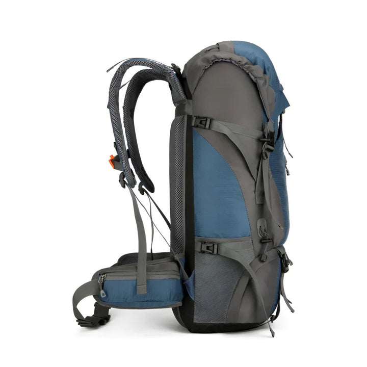 CarryQuest® - Bergbeklimming Rugzak 70L - Waterdicht Nylon + Regenhoes - Schoudertas - Zwart