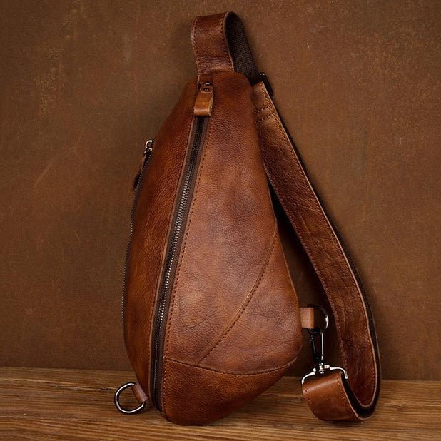 CarryQuest® Bruine Lederen Schoudertas - 29x17x8 cm - Stijlvol & Praktisch - Dagelijks GebruikCarryQuestCross Body Tas03