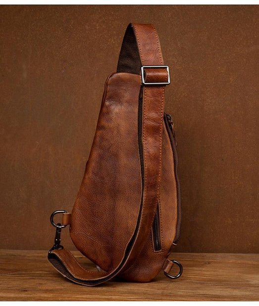 CarryQuest® Bruine Lederen Schoudertas - 29x17x8 cm - Stijlvol & Praktisch - Dagelijks GebruikCarryQuestCross Body Tas03