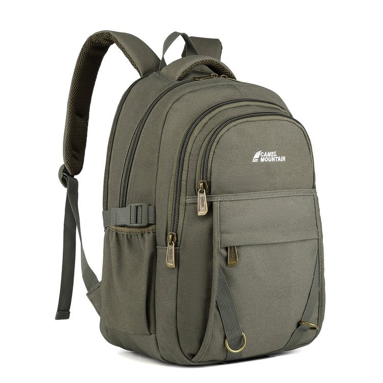 CarryQuest® Canvas Rugzak – 46x32x19 cm – Lichtgewicht & Multifunctioneel – Ideaal voor Reizen & WerkCarryQuest