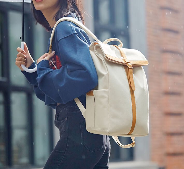 CarryQuest® Canvas Vrijetijds Rugzak - Multifunctioneel - Laptopvak - Ademend & Waterdicht - 305x100x400 mmCarryQuest