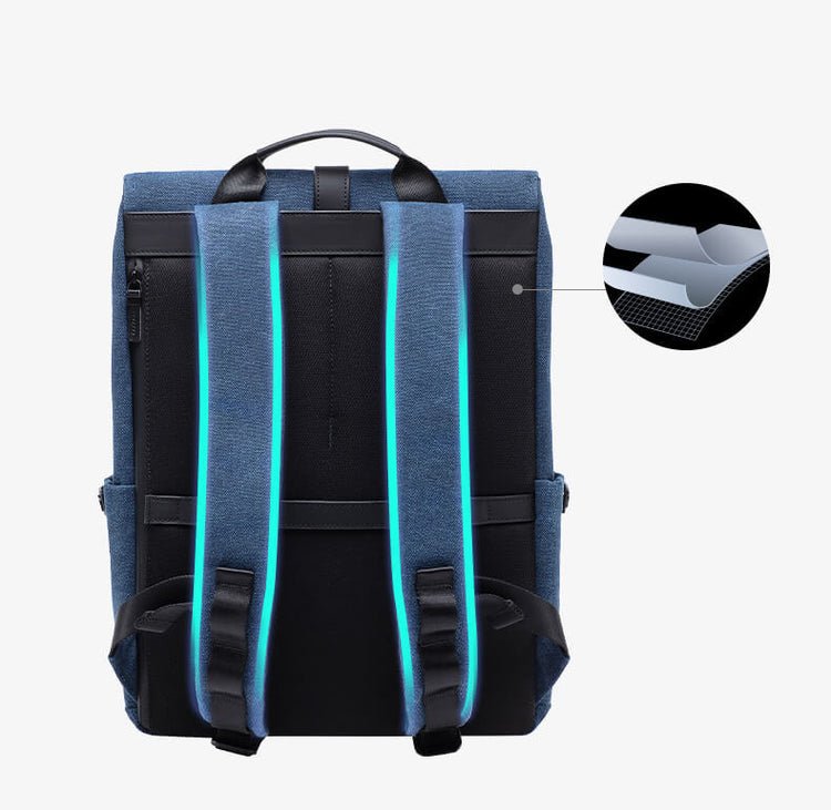 CarryQuest® Canvas Vrijetijds Rugzak - Multifunctioneel - Laptopvak - Ademend & Waterdicht - 305x100x400 mmCarryQuest