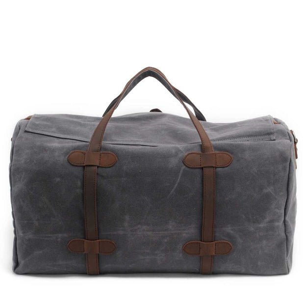 CarryQuest® Canvas Weekendtas – Ruim & Stijlvol – Leger Groen, Zwart, Bruin, Grijs – 54x30x22cmCarryQuestReis - /Weekendtas03