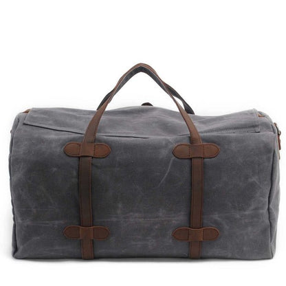 CarryQuest® Canvas Weekendtas – Ruim & Stijlvol – Leger Groen, Zwart, Bruin, Grijs – 54x30x22cmCarryQuestReis - /Weekendtas03