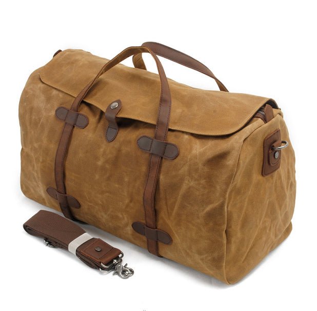 CarryQuest® Canvas Weekendtas – Ruim & Stijlvol – Leger Groen, Zwart, Bruin, Grijs – 54x30x22cmCarryQuestReis - /Weekendtas03