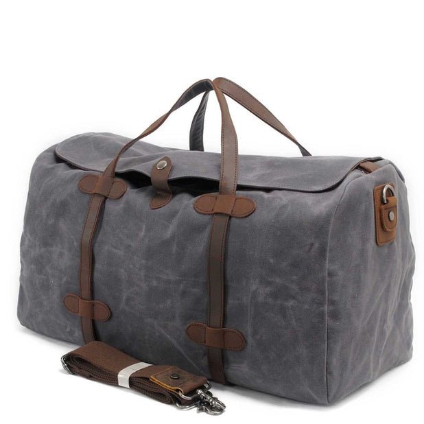 CarryQuest® Canvas Weekendtas – Ruim & Stijlvol – Leger Groen, Zwart, Bruin, Grijs – 54x30x22cmCarryQuestReis - /Weekendtas03