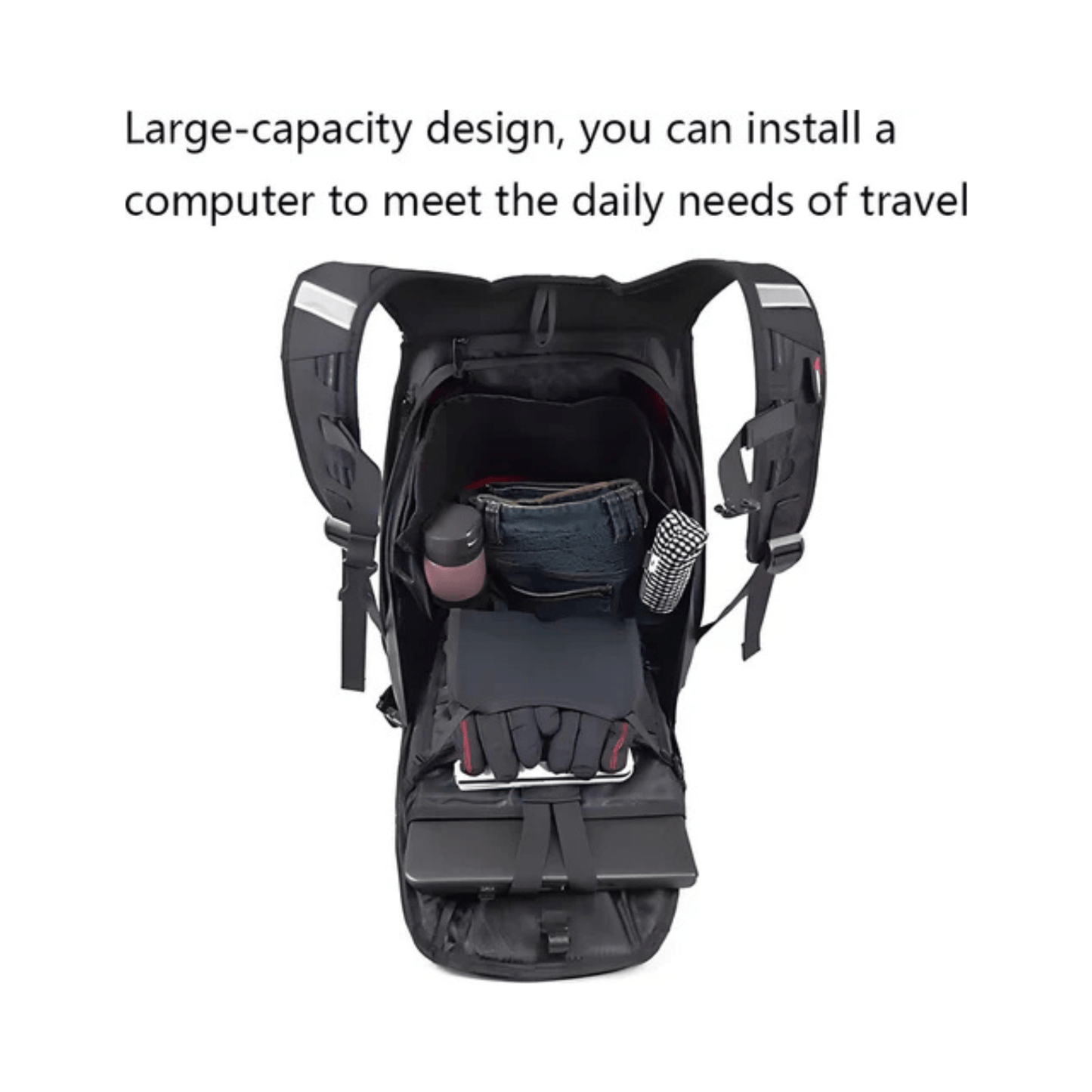 CarryQuest® - Carbon Rugzak - Motor Rugzak - Harde Schaal - GroenCarryQuestsimple