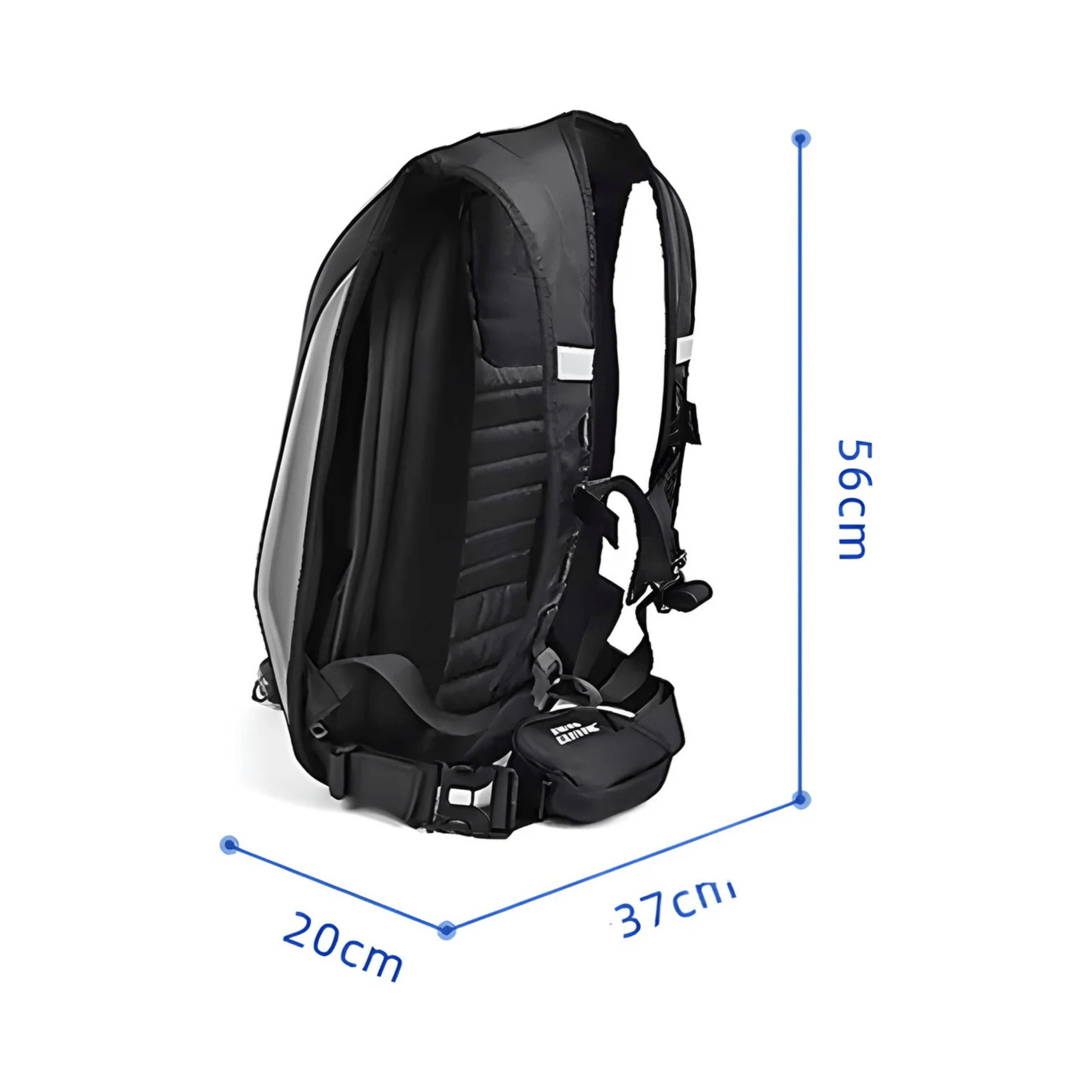 CarryQuest® - Carbon Rugzak - Motor Rugzak - Harde Schaal - OranjeCarryQuestsimple