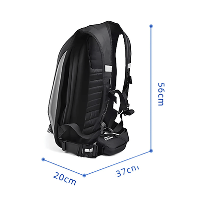 CarryQuest® - Carbon Rugzak - Motor Rugzak - Harde Schaal - OranjeCarryQuestsimple