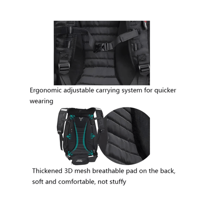 CarryQuest® - Carbon Rugzak - Motor Rugzak - Harde Schaal - OranjeCarryQuestsimple