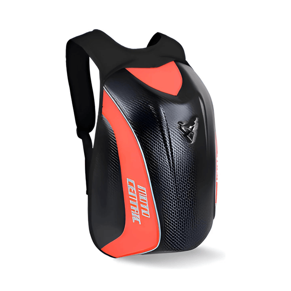 CarryQuest® - Carbon Rugzak - Motor Rugzak - Harde Schaal - Oranje