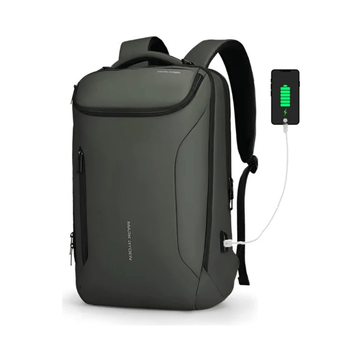 CarryQuest® - Compacto Pro 17 Inch Laptop Rugzak voor Mannen - Stijlvol en Functioneel - Groen