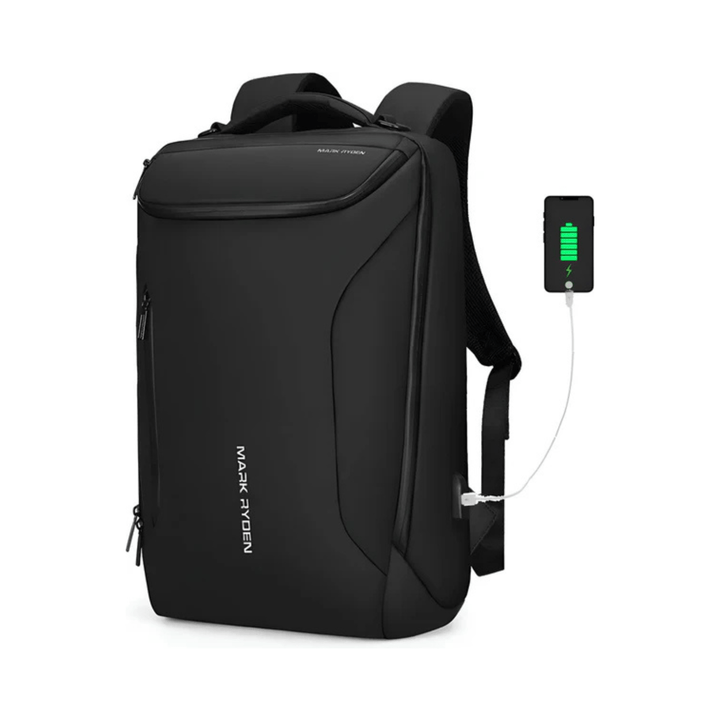 CarryQuest® - Compacto Pro 17 Inch Laptop Rugzak voor Mannen - Stijlvol en Functioneel - Zwart