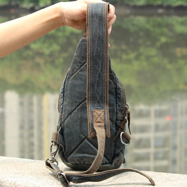 CarryQuest® Denim Heren Schoudertas – Stijlvol & Praktisch – Dagelijks GebruikCarryQuestCross Body Tas03