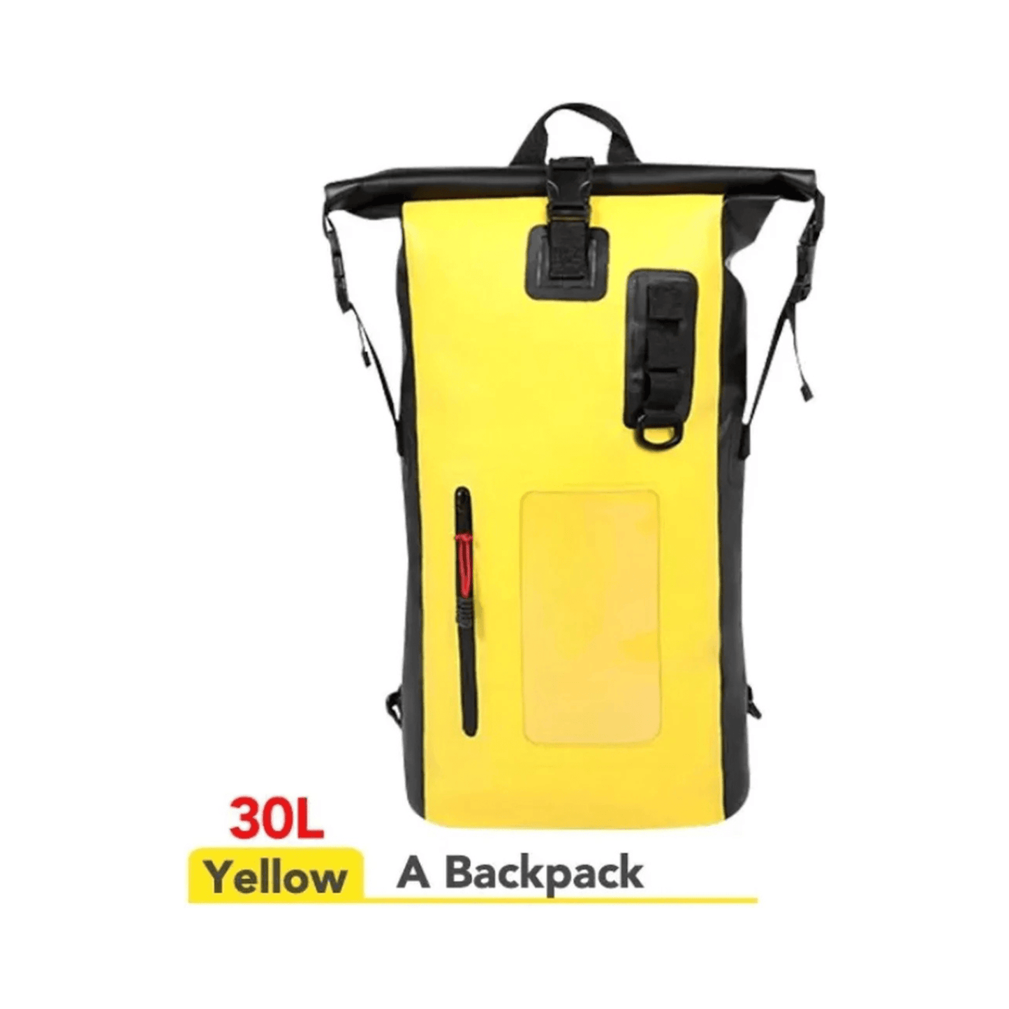 CarryQuest® - Droge Tasrugzak - 30L - Waterdicht PVC 500D - Unisex - Watersport - Geel