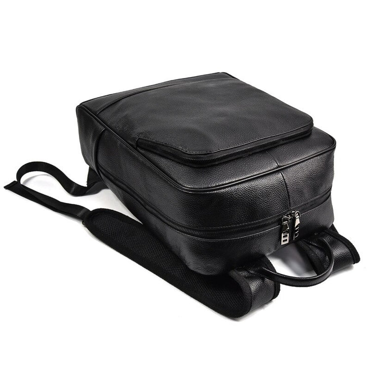 CarryQuest® Echte Leren Casual Rugzak – 42x32x13 cm – Waterdicht – Laptopvak 15,6" – Stijlvol & PraktischCarryQuest®simpleNiet Klaar