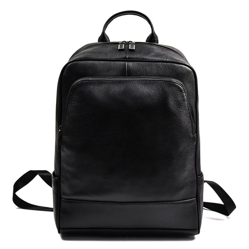 CarryQuest® Echte Leren Casual Rugzak – 42x32x13 cm – Waterdicht – Laptopvak 15,6" – Stijlvol & PraktischCarryQuest®simpleNiet Klaar