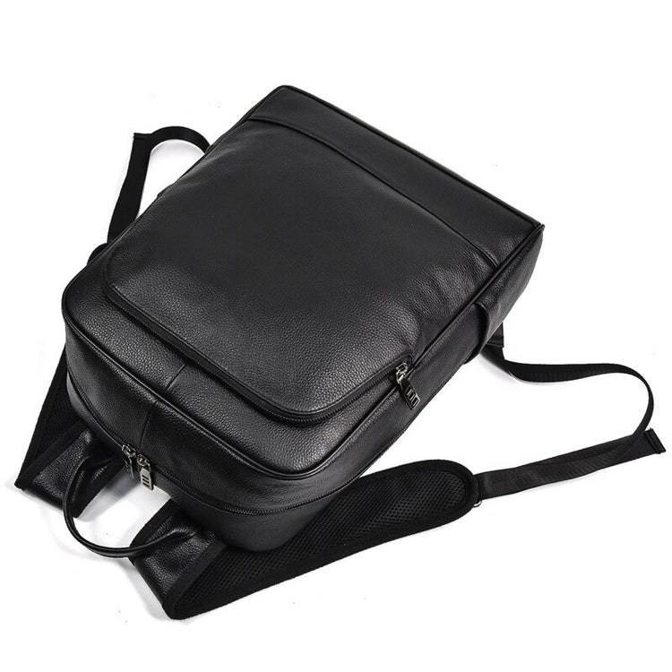 CarryQuest® Echte Leren Casual Rugzak – 42x32x13 cm – Waterdicht – Laptopvak 15,6" – Stijlvol & PraktischCarryQuest®simpleNiet Klaar