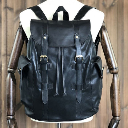 CarryQuest® Echte Leren Koehuid Rugzak – Vintage Stijl – Waterdicht en Ruim 36 - 55LCarryQuest®simpleNiet Klaar