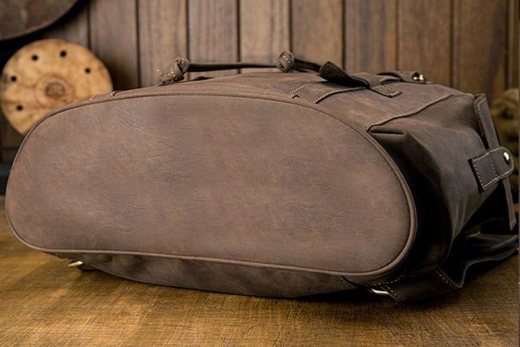 CarryQuest® Echte Leren Koehuid Rugzak – Vintage Stijl – Waterdicht en Ruim 36 - 55LCarryQuest®simpleNiet Klaar