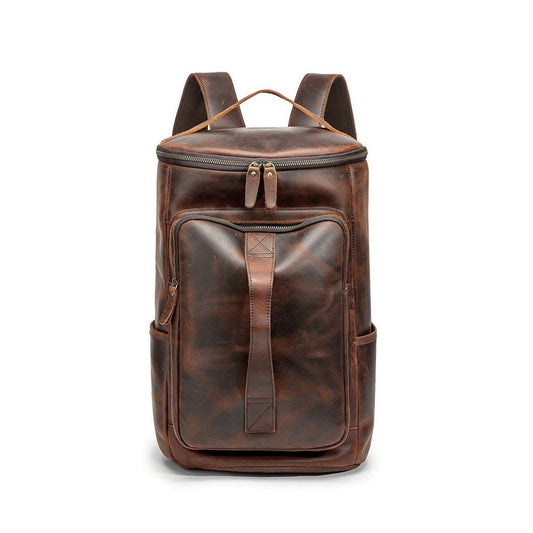 CarryQuest® Echte Leren Rugzak voor Mannen – Vintage Stijl – Waterdicht en ErgonomischCarryQuest®simpleNiet Klaar