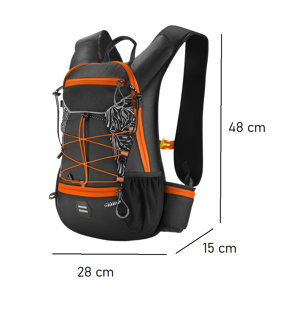 CarryQuest® - Fiets Rugzak - Wandelen - Klimmen - Kamperen - Ultralicht - 16L - 4 Kleuren - CarryQuest