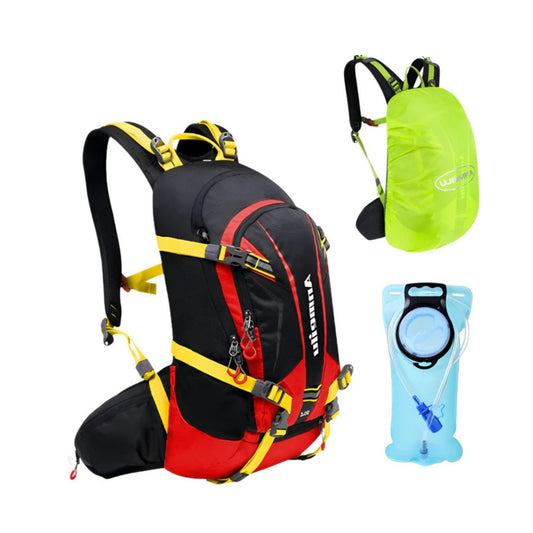 CarryQuest® - Fietsrugzak Schoudertas 20L + 2L Water Bag - Hiking Rugzak - Wandelen - Rood