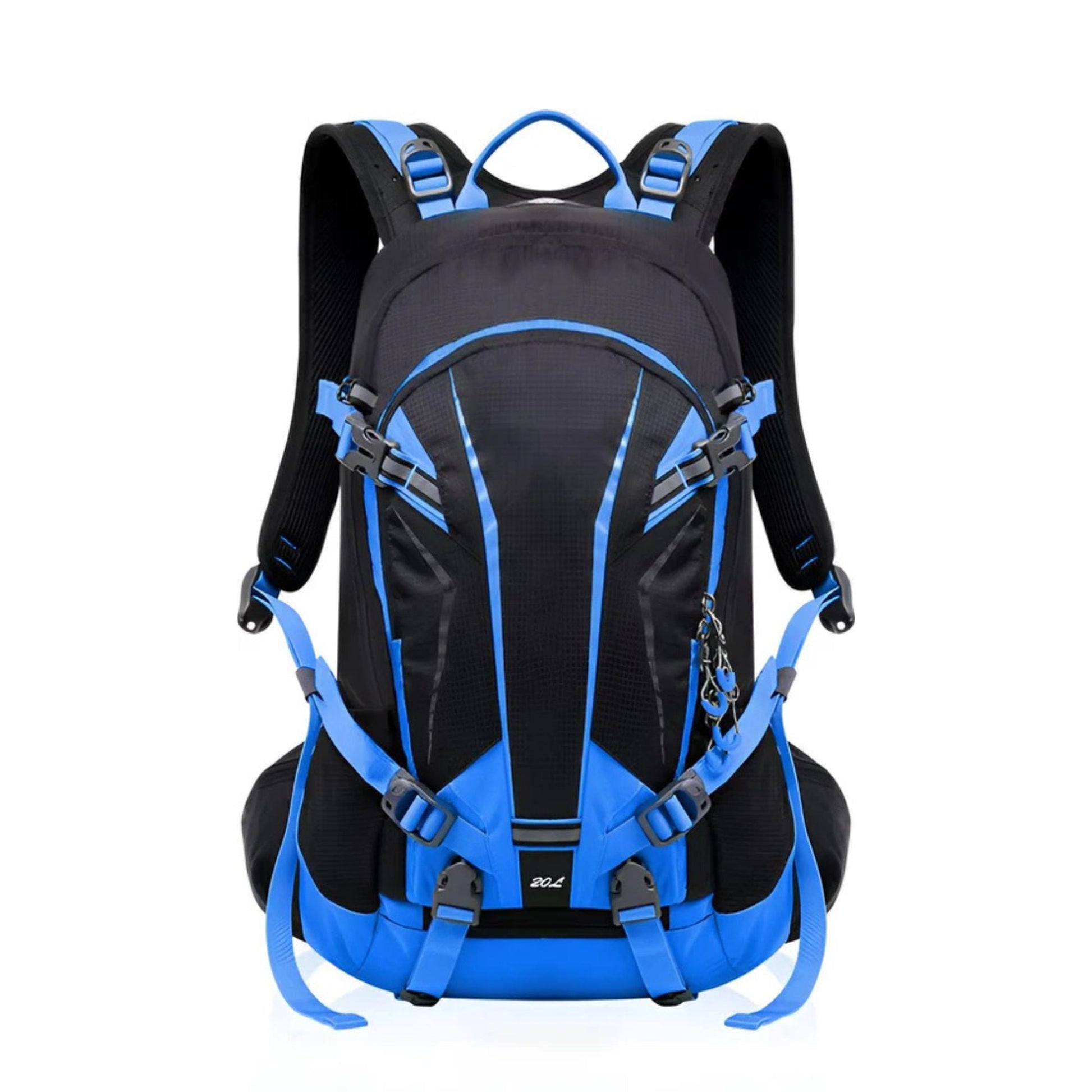 CarryQuest® - Fietsrugzak Schoudertas 20L - Duurzaam Nylon - Hiking Rugzak - Wandelen - Blauw