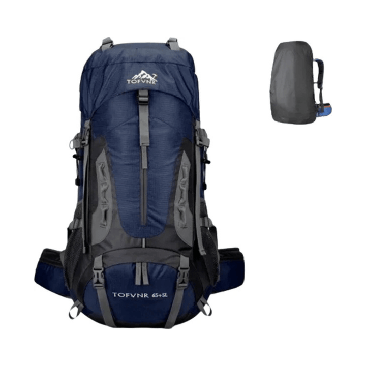 CarryQuest® - Grote Lichtgewicht Nylon Hiking - Voor - Donker Blauw