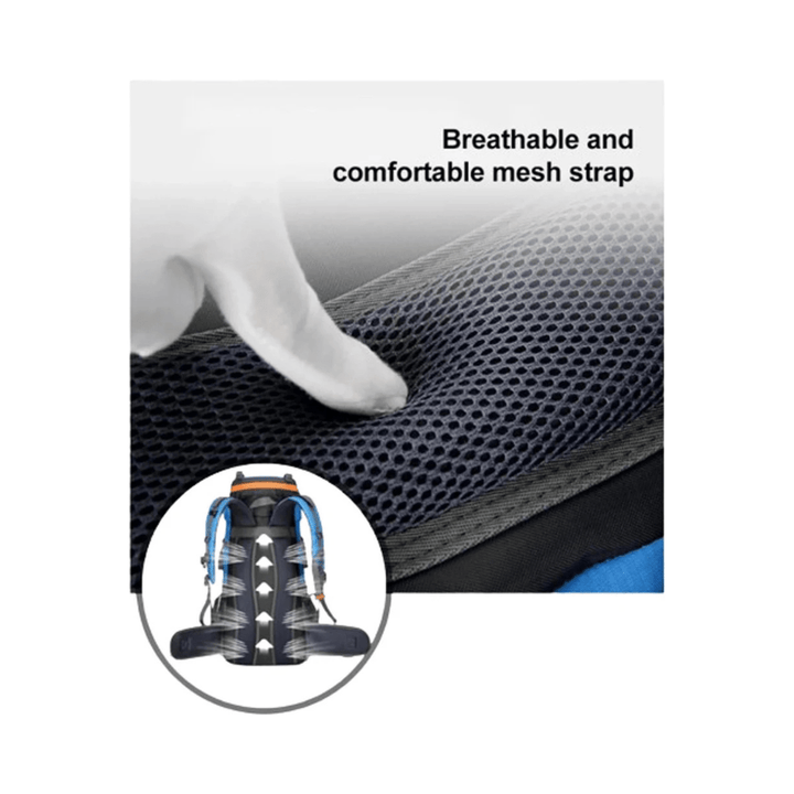 CarryQuest® - Grote Lichtgewicht Nylon Hiking - Voor - Oranje