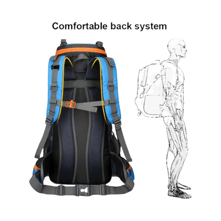 CarryQuest® - Grote Lichtgewicht Nylon Hiking - Voor - Oranje