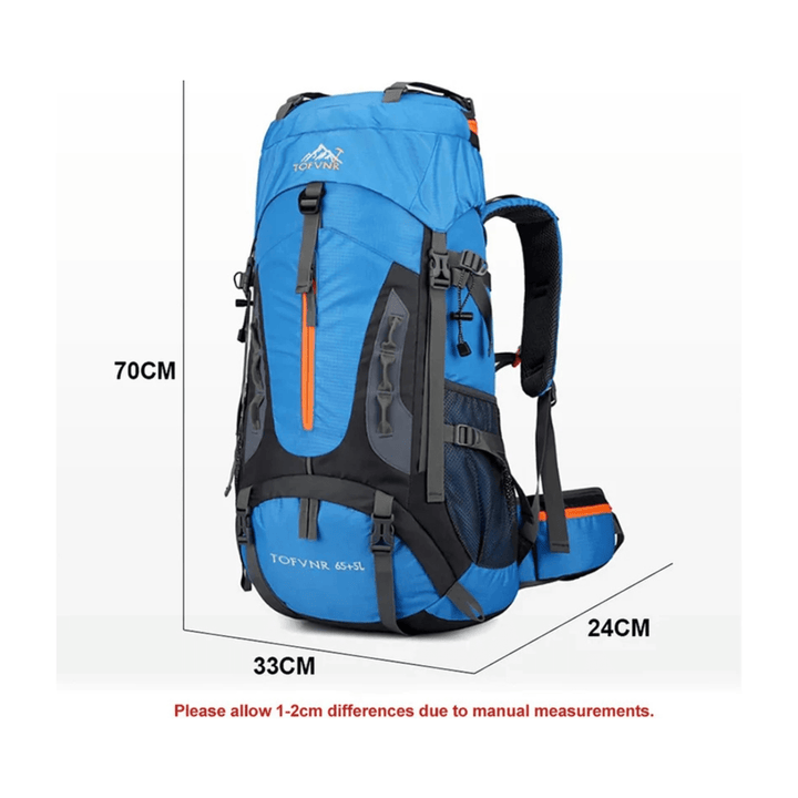 CarryQuest® - Grote Lichtgewicht Nylon Hiking - Voor - Oranje