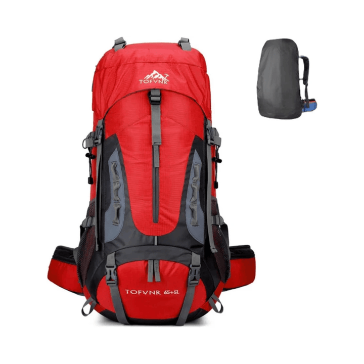 CarryQuest® - Grote Lichtgewicht Nylon Hiking - Voor - Rood