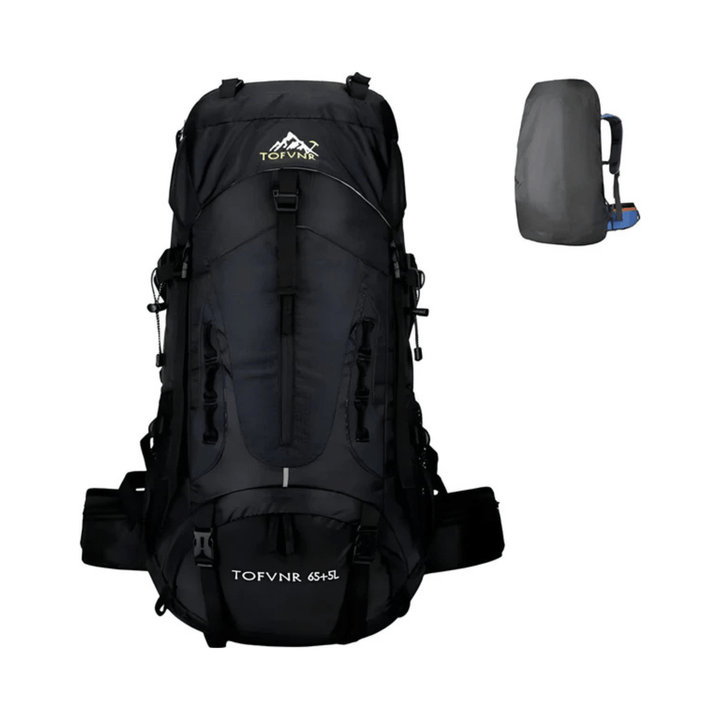 CarryQuest® - Grote Lichtgewicht Nylon Hiking - Voor - Zwart