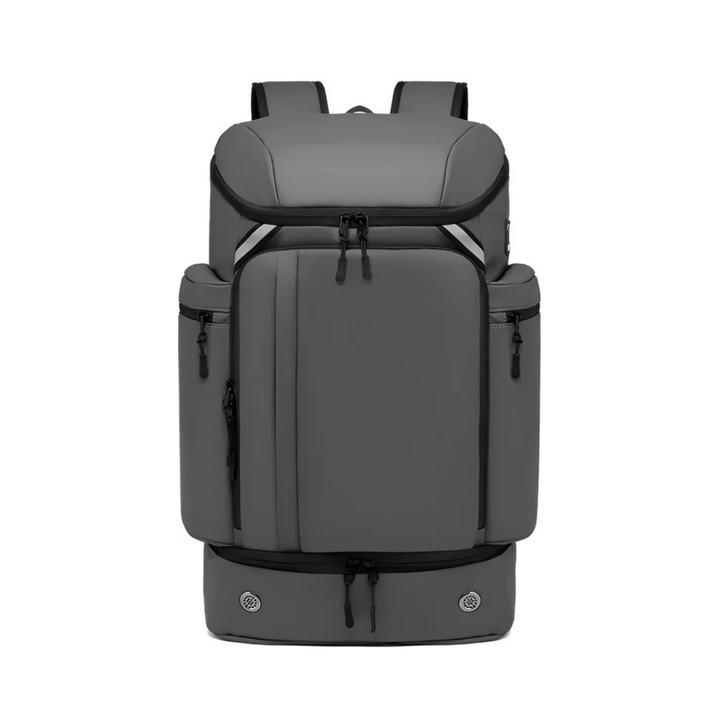 CarryQuest® - Heren Reistas Rugzak - 50L Capaciteit + USB - Laptoprugzak - Grijs