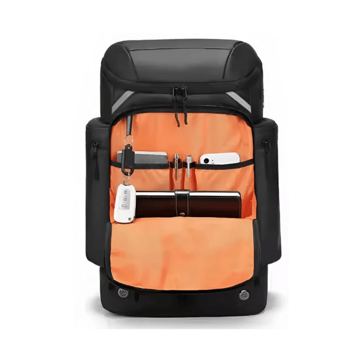 CarryQuest® - Heren Reistas Rugzak - 50L Capaciteit + USB - Laptoprugzak - Zwart