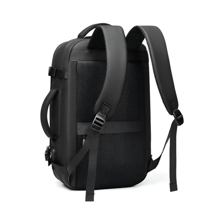 CarryQuest® - Heren Rugzak - Laptop + USB - Capaciteit - Zwart