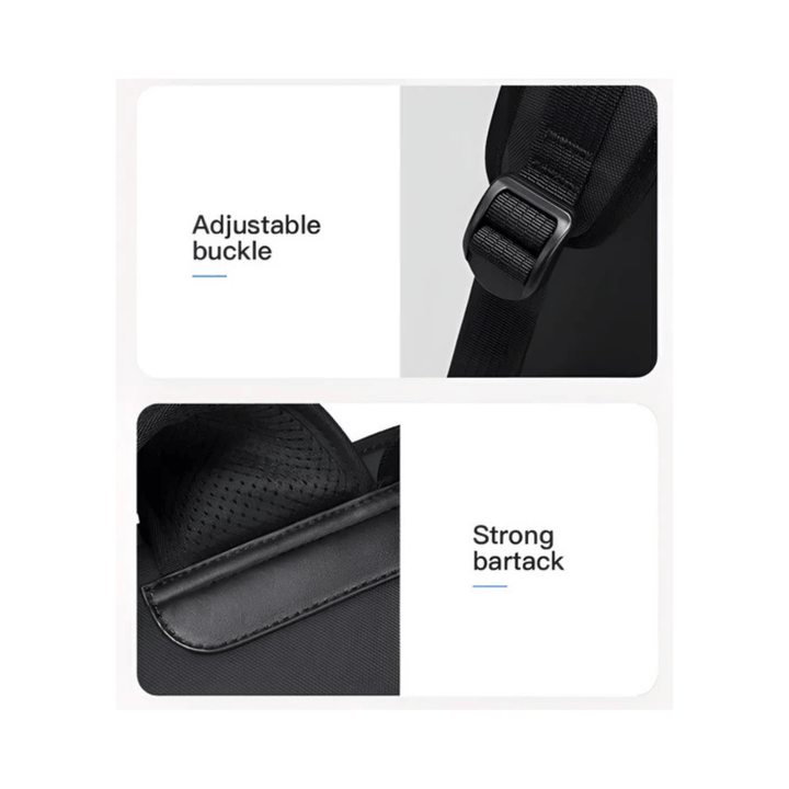 CarryQuest® - Heren Rugzak - Waterdicht + Laptopvak 14.1" - Laptop Rgzak - Zwart