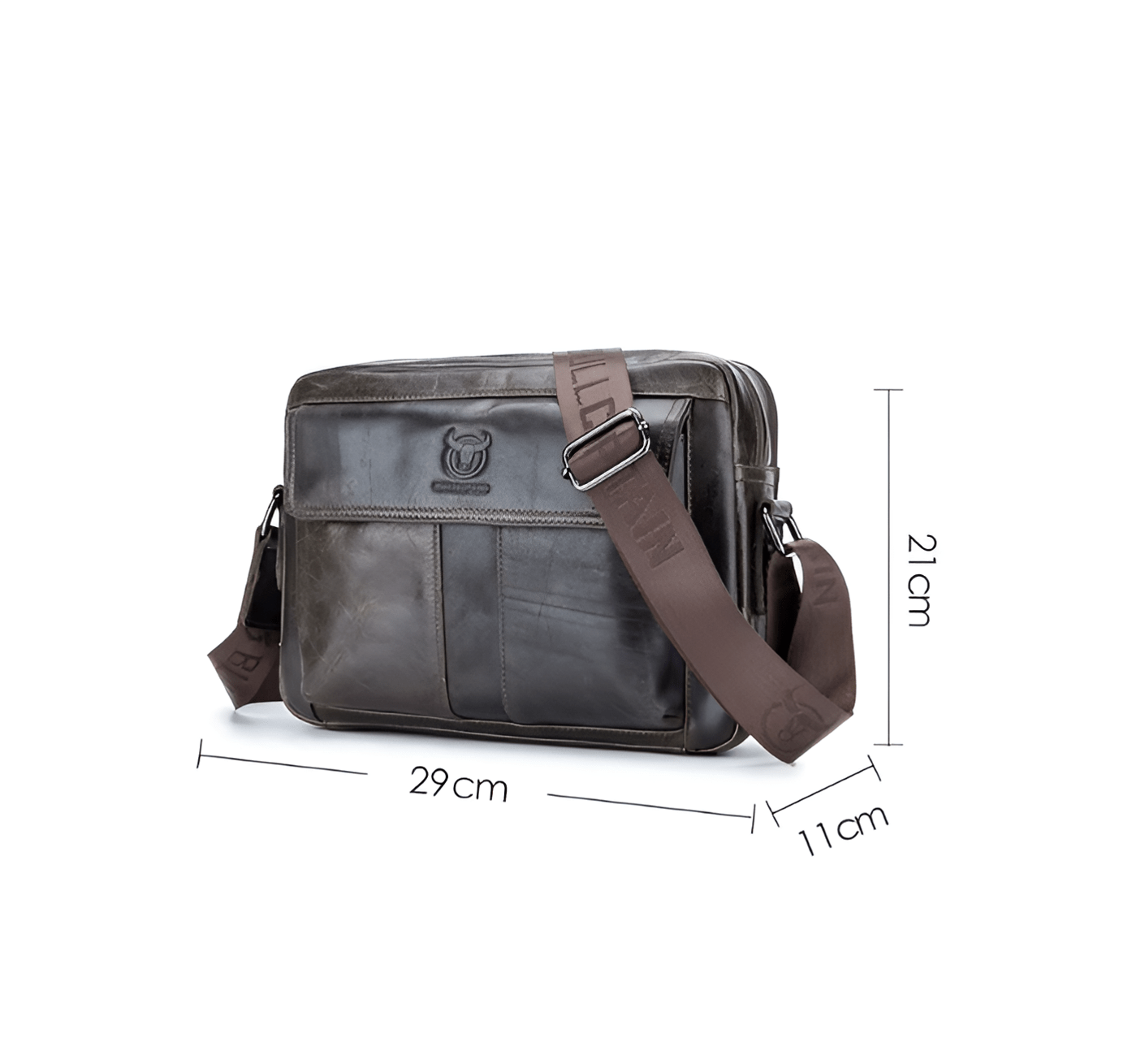 Carryquest® - Heren Schoudertas - Echt Leder - Grote Capaciteit - Handtas - Messenger - 2 kleurenCarryQuest