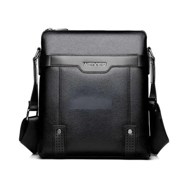 CarryQuest® - Heren Schoudertas PU Leder - Koerierstas - Zakelijke Tassen - Zwart