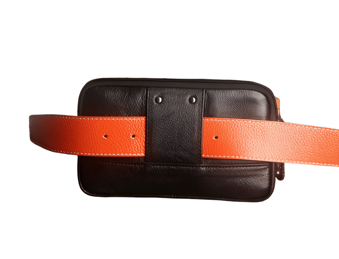 CarryQuest® - Heuptas - Clutch Taille Tas - Echt Leder - Telefoonhoesje - 2 kleuren