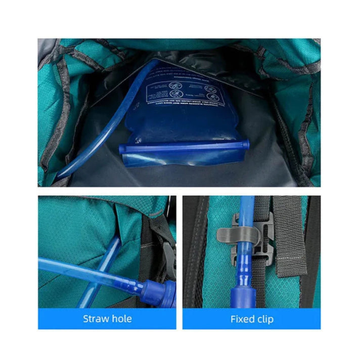 CarryQuest® - Hiking - rugzak 60L - Klimmen - Wandelen - Kamperen - Rugzak met Regenhoes - Groen