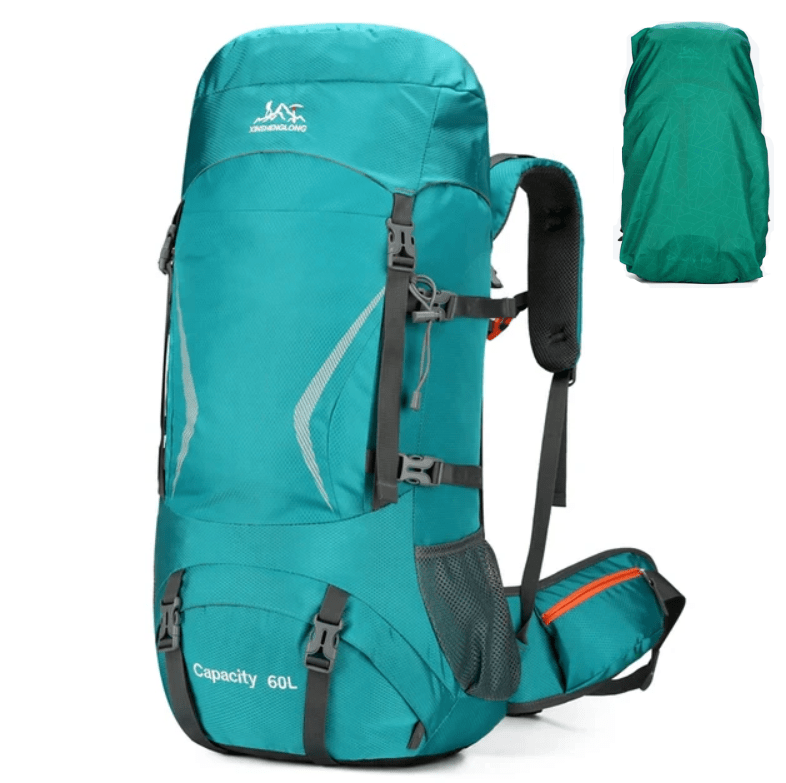 CarryQuest® - Hiking Rugzak 60L met Regenhoes - 5 Kleuren - CarryQuest