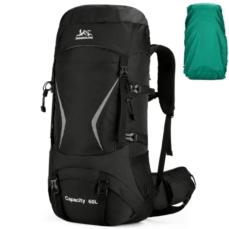 CarryQuest® - Hiking Rugzak 60L met Regenhoes - 5 Kleuren - CarryQuest